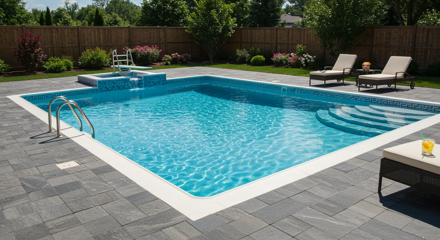 After pool installation